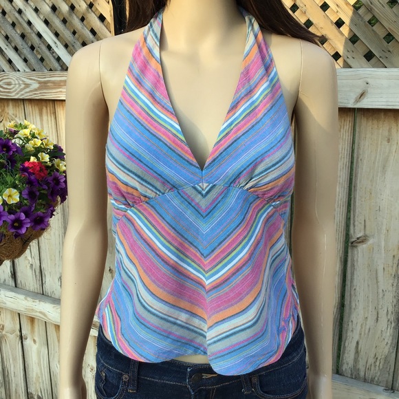 Dkny Tops - DKNY OPEN BACK TIE HALTER